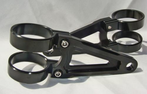 ビレットヘッドライトステー43φ BTYPE BLACK – ShabonDama ONLINE SHOP